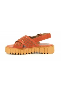 Kickers Cuir Kick Fact - Sandales À Plateforme - Orange