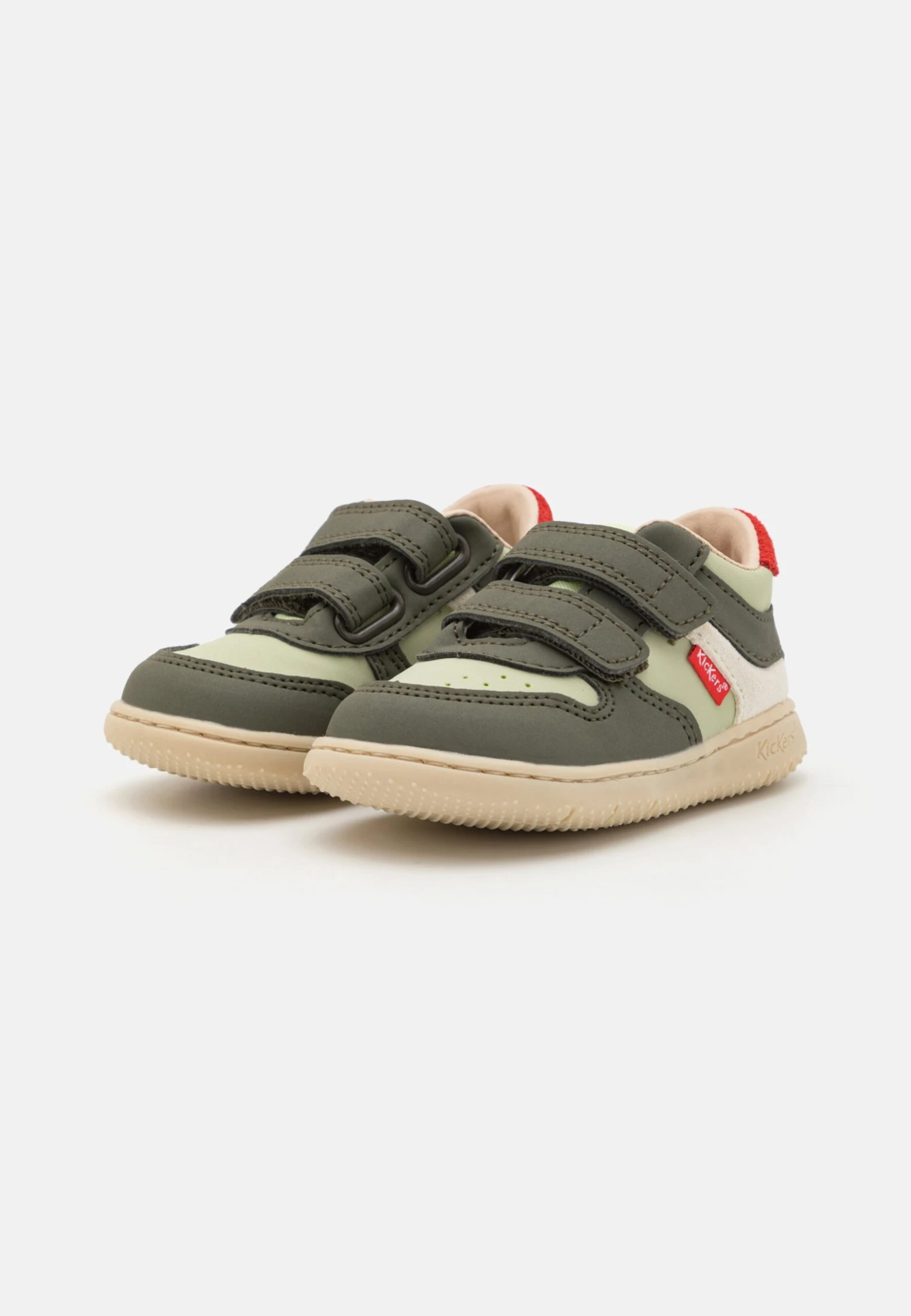 Kickers KICKMOTION UNISEX - Baskets Basses - Kaki/vert/blanc 2 Kickers KICKMOTION UNISEX - Baskets Basses - Kaki/vert/blanc – Image 2