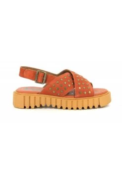 Kickers Cuir Kick Fact - Sandales À Plateforme - Orange -Kickers Soldes Magasin 183cae3da9a043228554538b0cbbba57