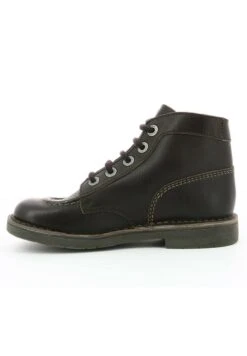 Kickers KICK COL - Bottines à Lacets - Marron Fonce