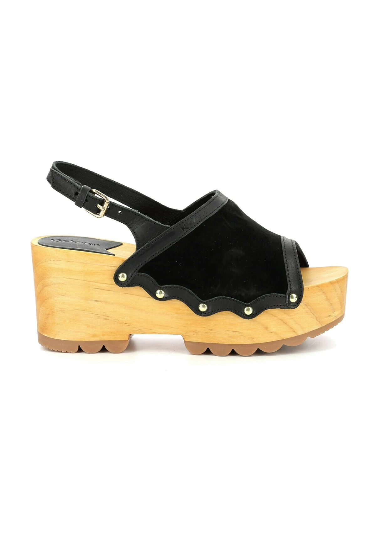 Kickers Kick Wedge Wood - Sabots - Noir 5 Kickers Kick Wedge Wood - Sabots - Noir – Image 5