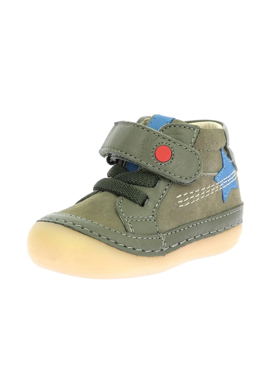 Kickers SOKISTIC - Chaussures Premiers Pas - Kaki 2 Kickers SOKISTIC - Chaussures Premiers Pas - Kaki – Image 2