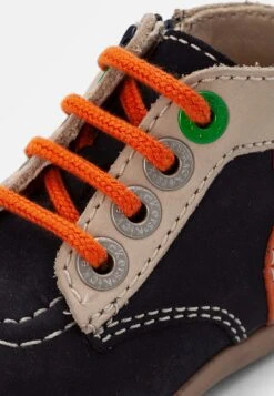 Kickers Bonzip Unisex - Bottines À Lacets - Marine Beige Orange -Kickers Soldes Magasin 32d0007eb2c2440fb0ca2341e328b3a3