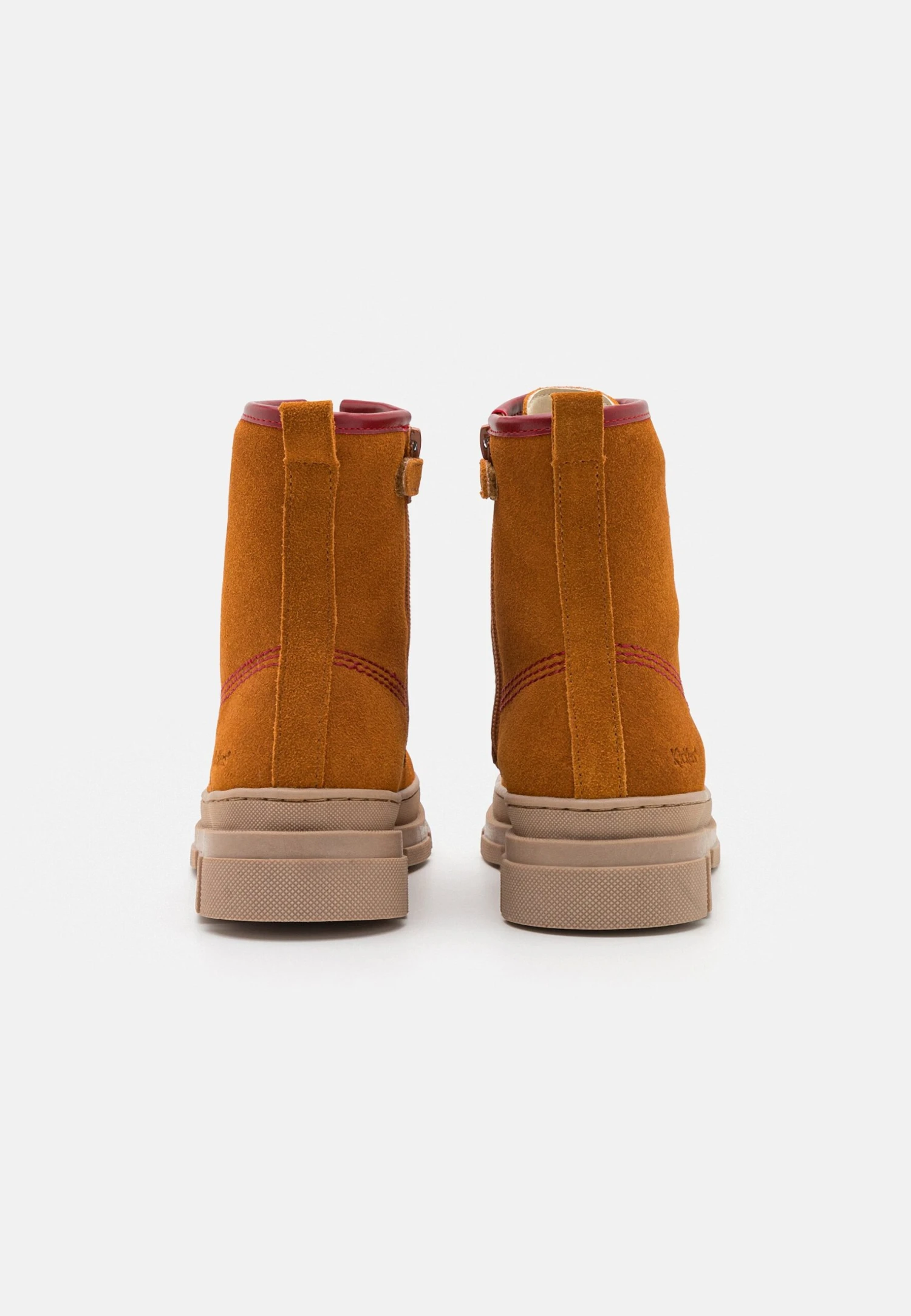 Kickers Kick Goji - Bottines À Lacets - Camel Rouge 3 Kickers Kick Goji - Bottines À Lacets - Camel Rouge – Image 3