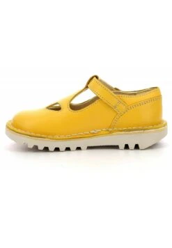 Kickers Cuir Mary Jane - Chaussures Premiers Pas - Jaune