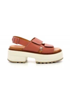 Kickers Cuir Helio - Sandales À Plateforme - Rose -Kickers Soldes Magasin 3ee115e795ab4347bf8ec8fb09b20e5e