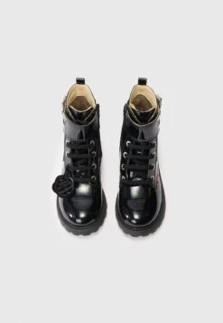 Kickers KICK BLUSH - Bottines à Lacets - Black -Kickers Soldes Magasin 490dcd2bc513446eb4bb15eb32170bd1