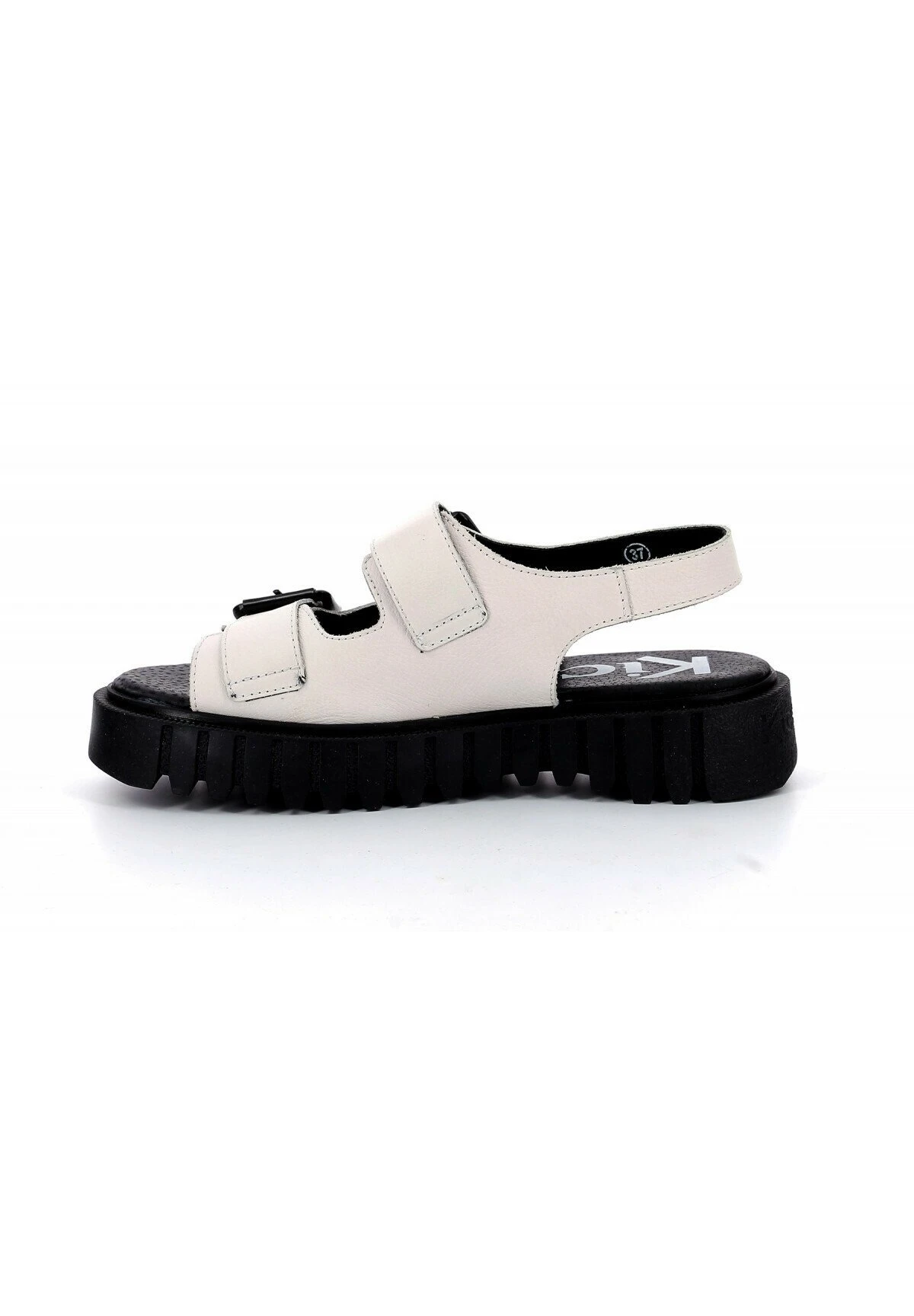 Kickers Cuir Kick Falk - Sandales À Plateforme - Blanc 1 Kickers Cuir Kick Falk - Sandales À Plateforme - Blanc