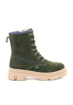 Kickers GOJI - Bottines à Lacets - Kaki -Kickers Soldes Magasin 6d1de20208b34c32bd0b9705bc2bd74c