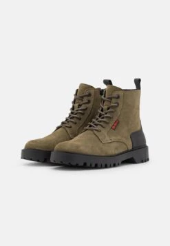 Kickers Kick Decklock - Bottines À Lacets - Vert Fonce/Olive -Kickers Soldes Magasin 8ab1524f39ca411282053a6543f8739e