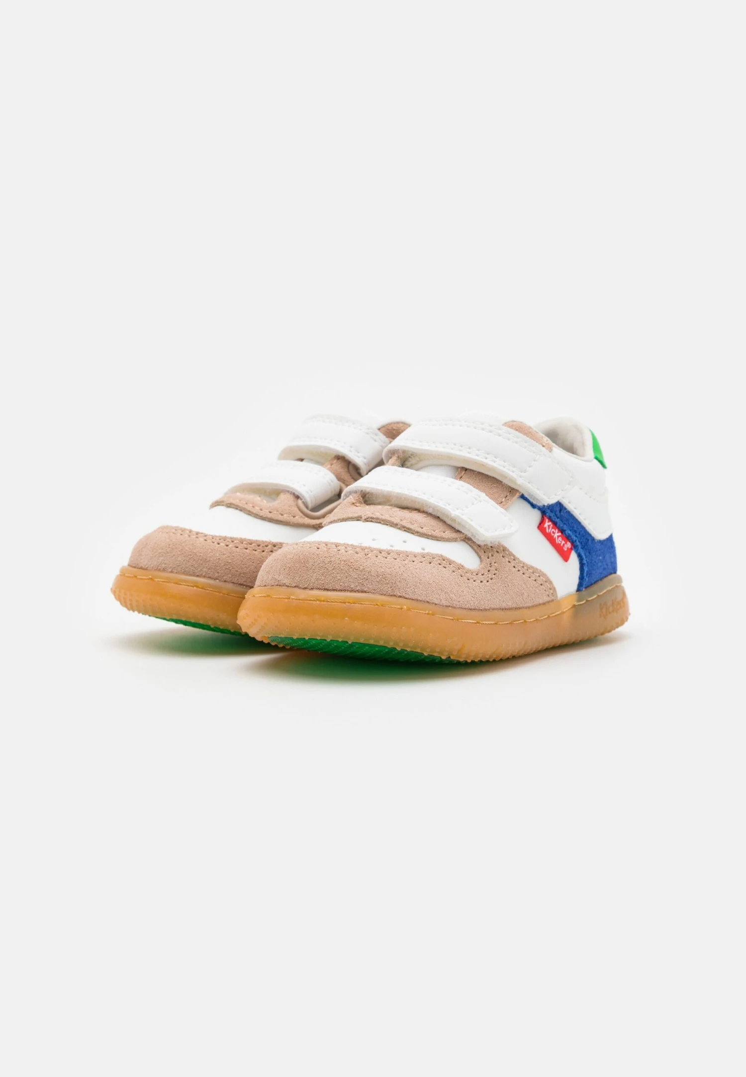 Kickers KICKMOTION - Baskets Basses - Beige/bleu/vert 2 Kickers KICKMOTION - Baskets Basses - Beige/bleu/vert – Image 2