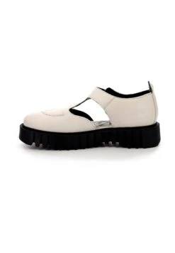 Kickers Derbies Cuir Kick Fantastic - Mocassins - Blanc