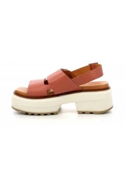 Kickers Cuir Helio - Sandales À Plateforme - Rose