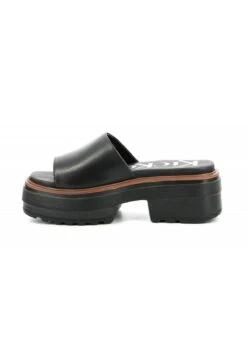 Kickers Cuir Hela - Mules À Talons - Noir