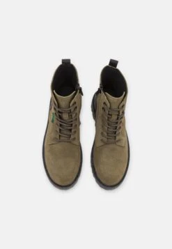 Kickers Kick Decklock - Bottines À Lacets - Vert Fonce/Olive -Kickers Soldes Magasin a271e532c8774e8c890b8f524df25fd5