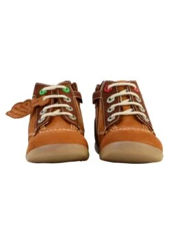 Kickers Basket - Baskets Montantes - Camel Marron Tricolore -Kickers Soldes Magasin caac5e0c094c481288171ccfe57dcedd