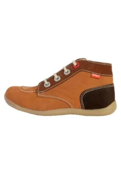 Kickers Basket - Baskets Montantes - Camel Marron Tricolore