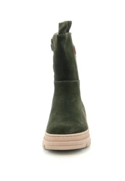 Kickers CUIR KICK GOZ - Bottines - Kaki -Kickers Soldes Magasin dedf15cff8e248a885fd726bf851a19e