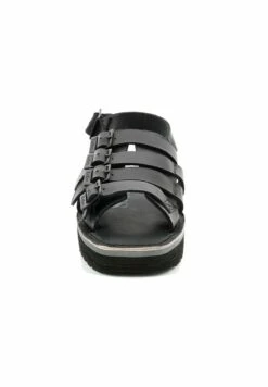 Kickers Cuir Kick Hi Sunny - Sandales Compensées - Noir -Kickers Soldes Magasin e435ae49684841e7bf3b879ac0aad2ce
