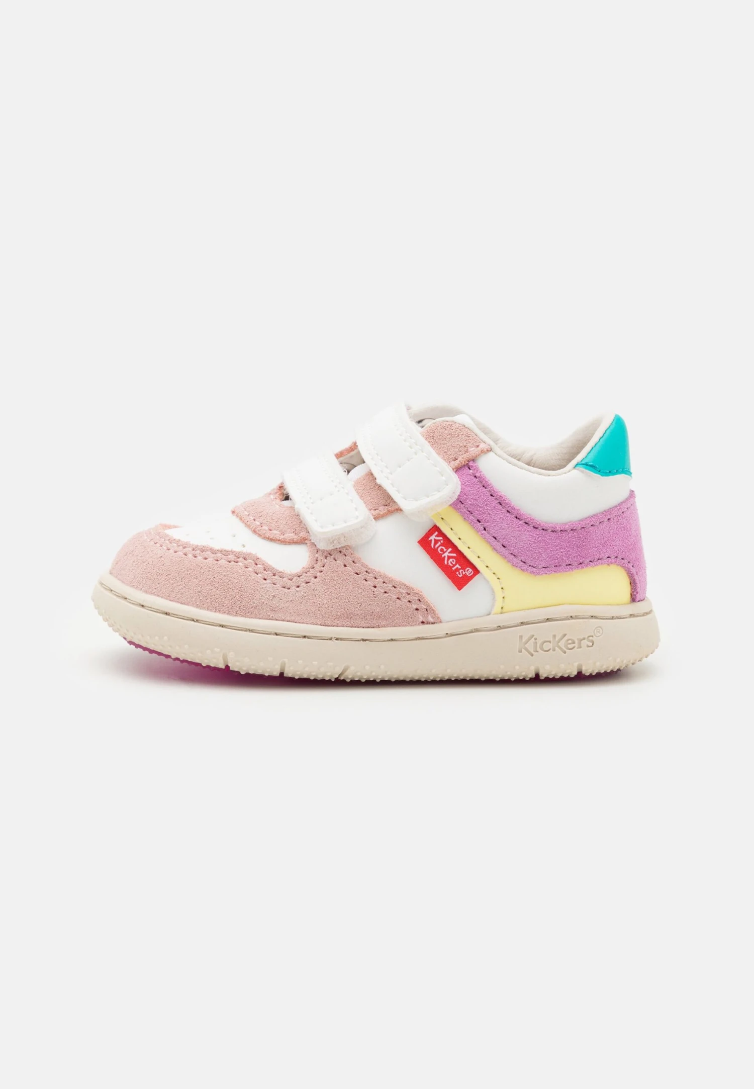 Kickers KICKMOTION - Baskets Basses - Beige/rose/jaune 1 Kickers KICKMOTION - Baskets Basses - Beige/rose/jaune