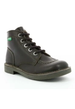 Kickers KICK COL - Bottines à Lacets - Marron Fonce -Kickers Soldes Magasin e8be487dfe144669ba215a77c03003f1