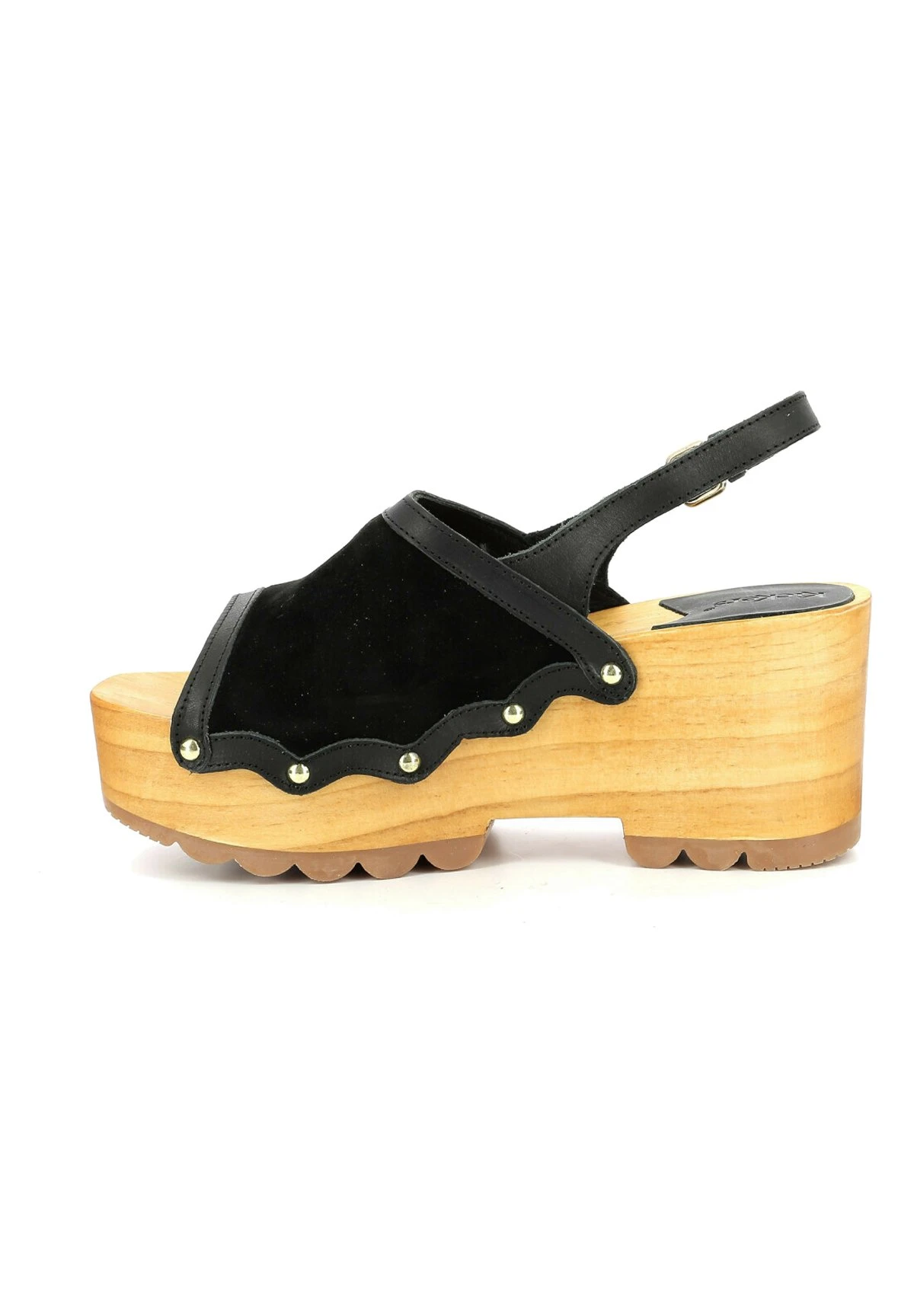 Kickers Kick Wedge Wood - Sabots - Noir 1 Kickers Kick Wedge Wood - Sabots - Noir